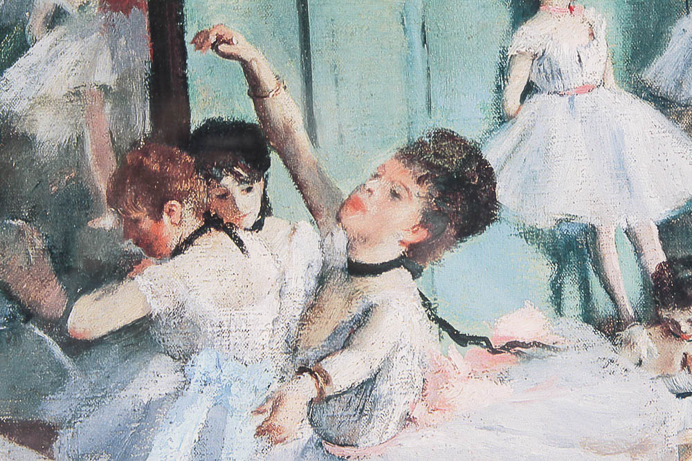 Framed Degas Exhibit Poster