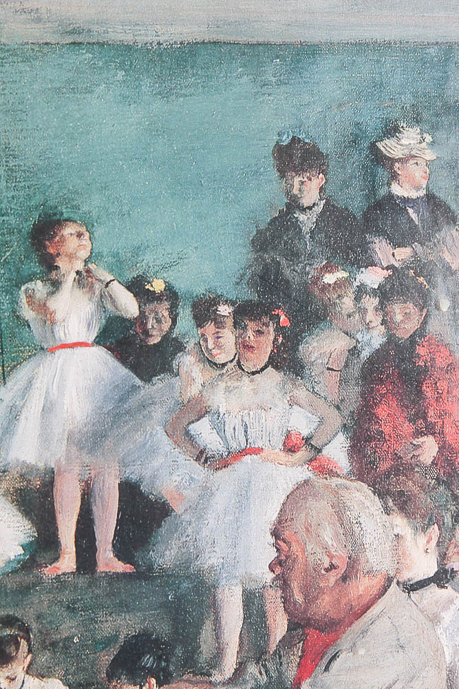 Framed Degas Exhibit Poster