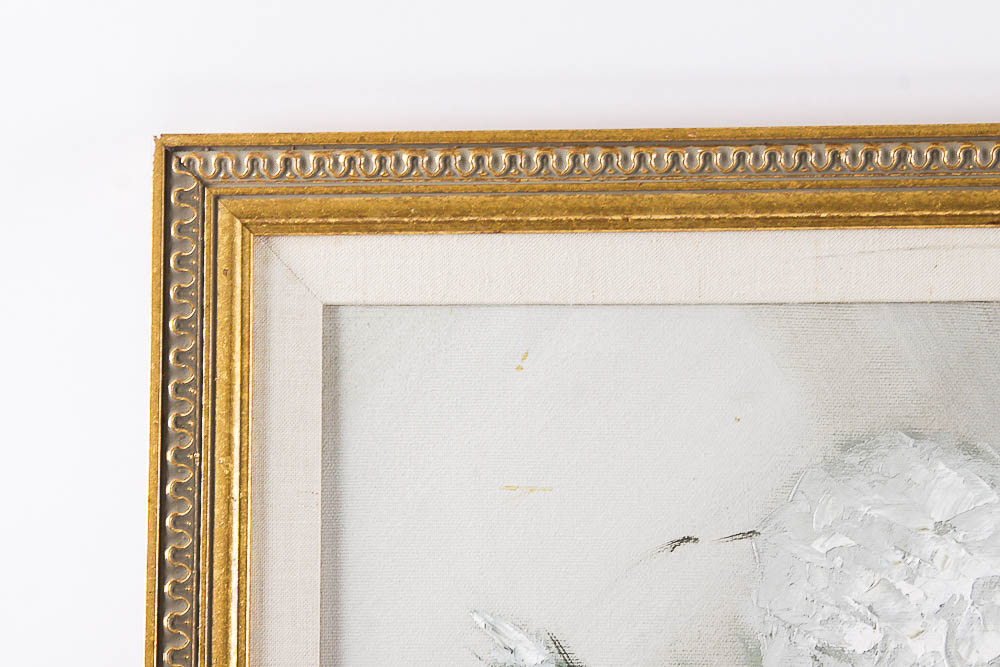 Gardner Floral Still Life Painting on Canvas