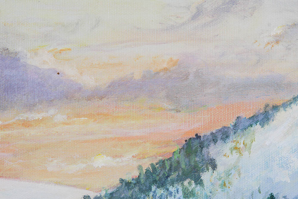 Charles Richardson Mountain Landscape Oil Painting on Canvas