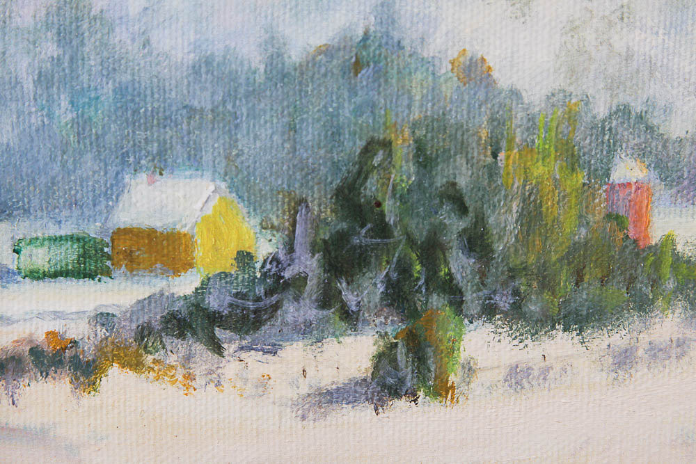 Charles Richardson Mountain Landscape Oil Painting on Canvas