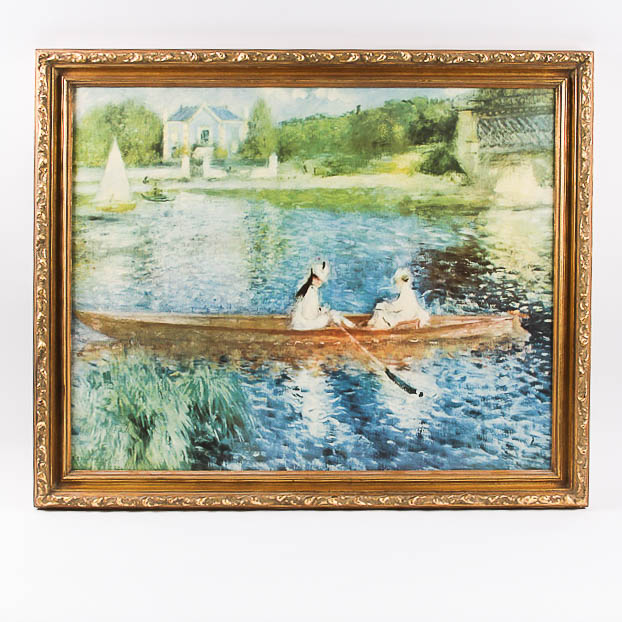 Framed Print "Boating on the Seine" after Pierre-Auguste Renoir