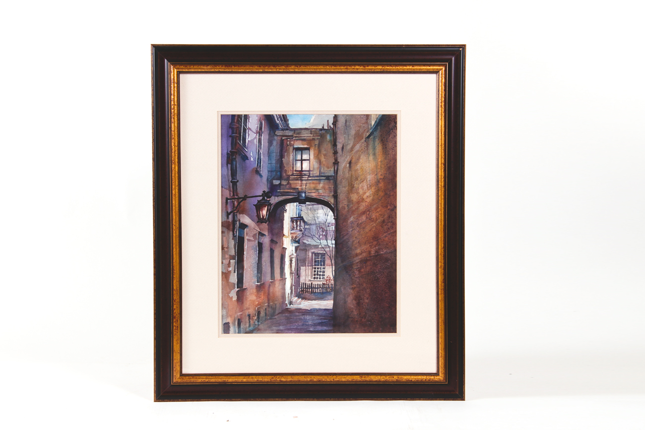 Original Watercolor "A Light Unto My Path" by Sandy Maudlin