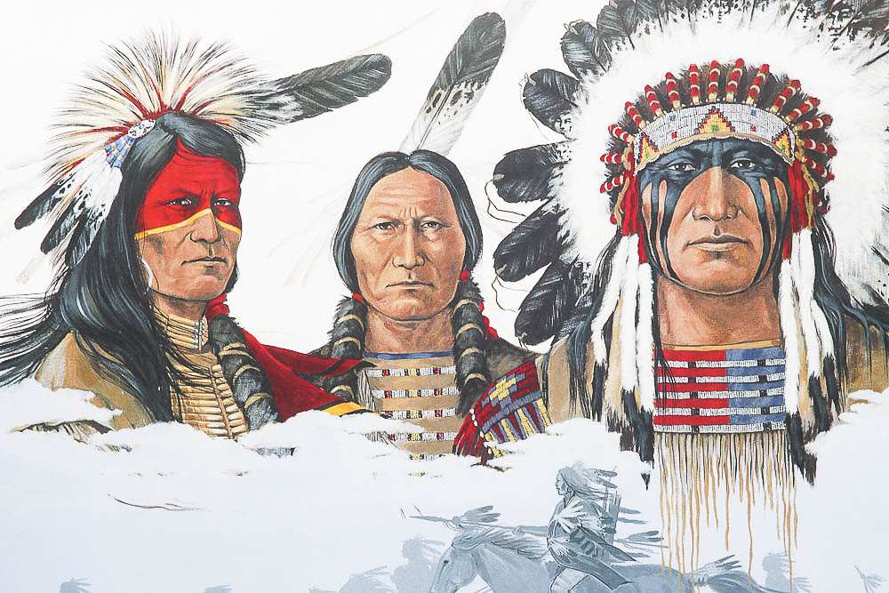 Framed Offset Lithographic Print After Enoch Kelly Haney