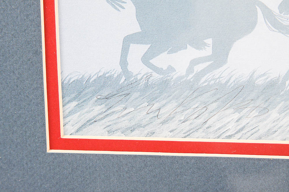 Framed Offset Lithographic Print After Enoch Kelly Haney