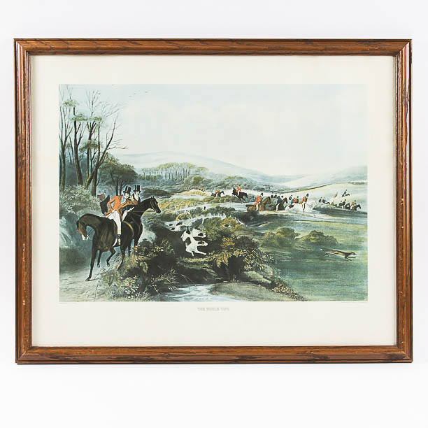 Lithograph Print "The Noble Tips" After Antique Engraving by Hung & Mackrel