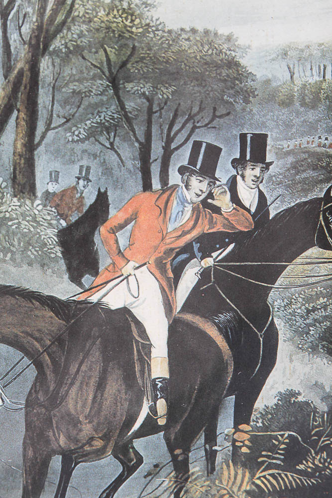 Lithograph Print "The Noble Tips" After Antique Engraving by Hung & Mackrel