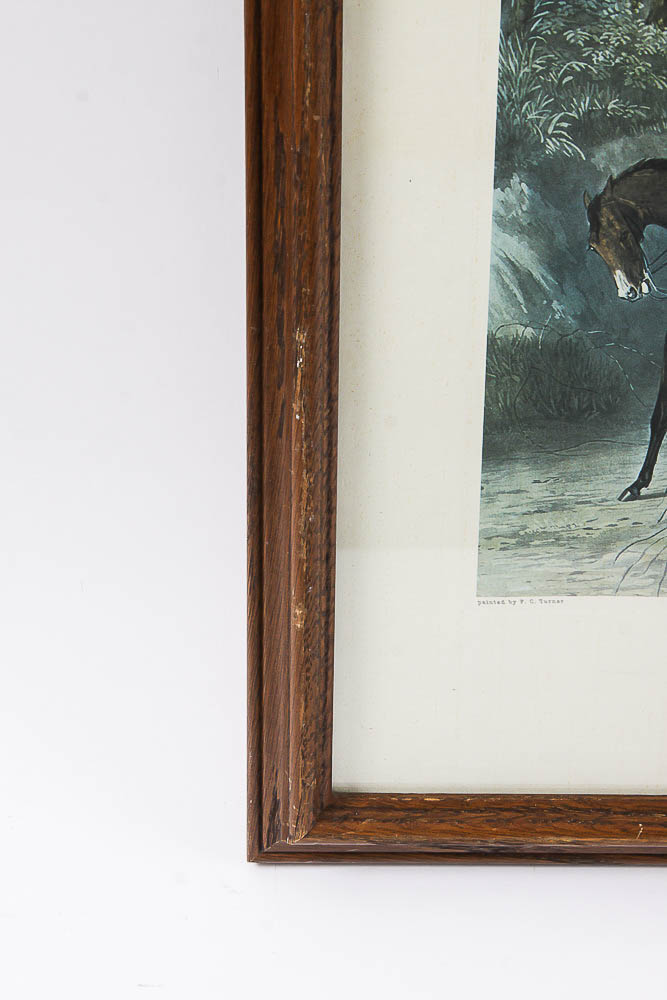 Lithograph Print "The Noble Tips" After Antique Engraving by Hung & Mackrel