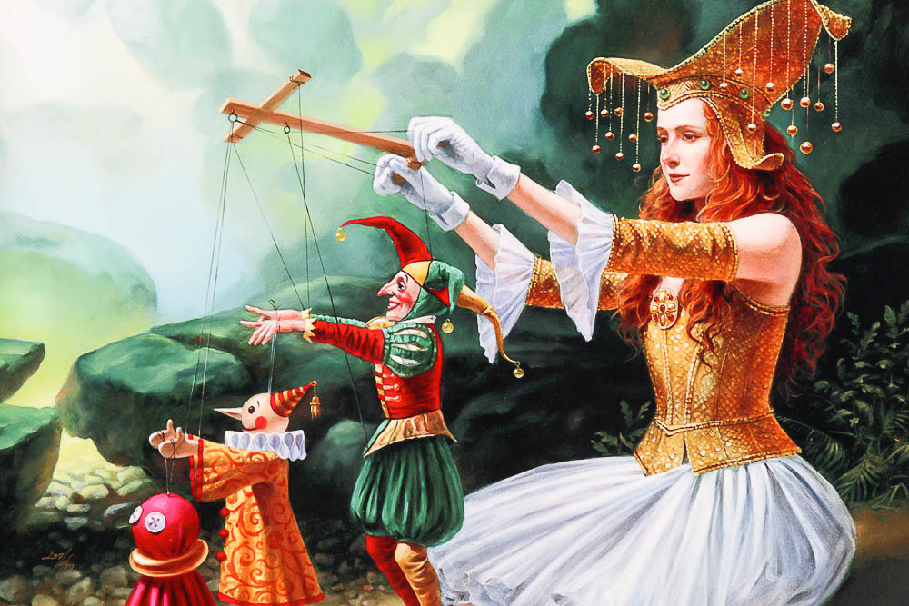 Framed, Signed Giclée Aluminum Print "Evolution" by Michael Cheval