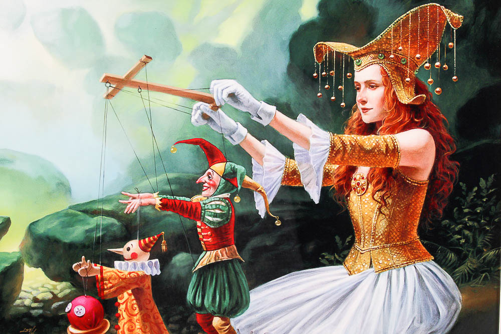 Framed, Signed Giclée Aluminum Print "Evolution" by Michael Cheval