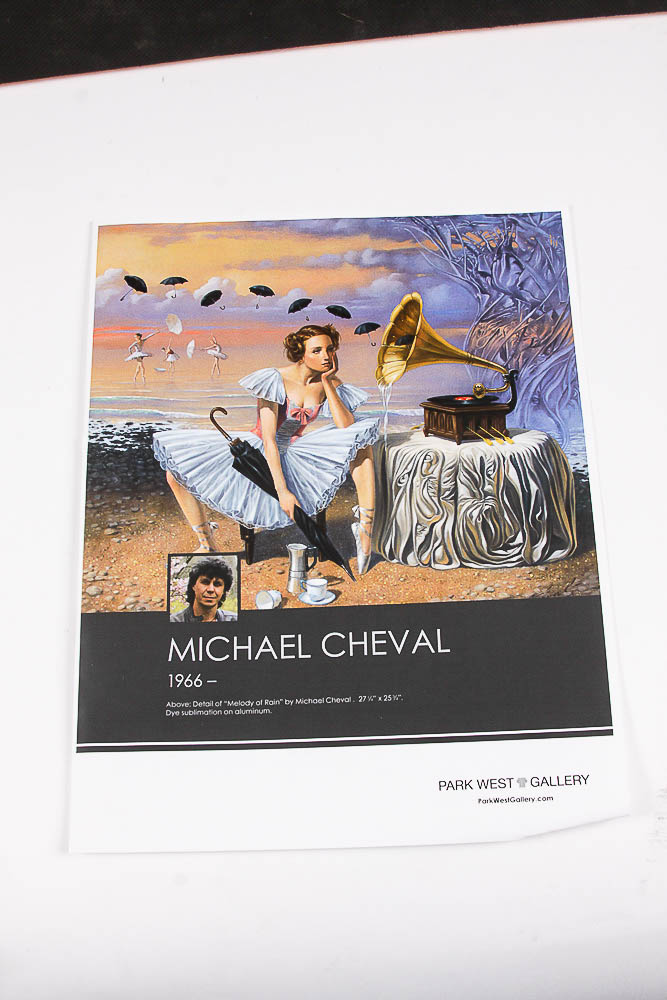 Framed, Signed Giclée Aluminum Print "Evolution" by Michael Cheval