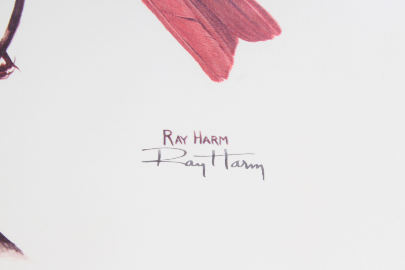 Pair of Signed Ray Harm Offset Lithographs