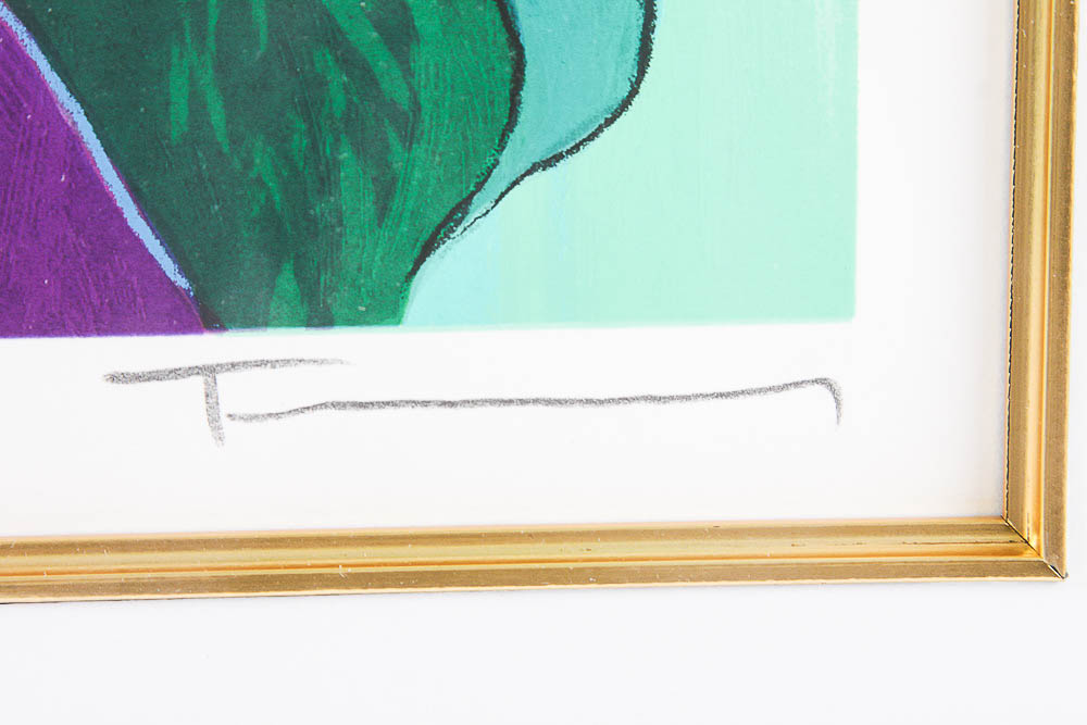 Serigraph by Itzchak Tarkay "Elaborate Surroundings"