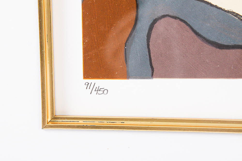 Serigraph by Itzchak Tarkay "Elaborate Surroundings"