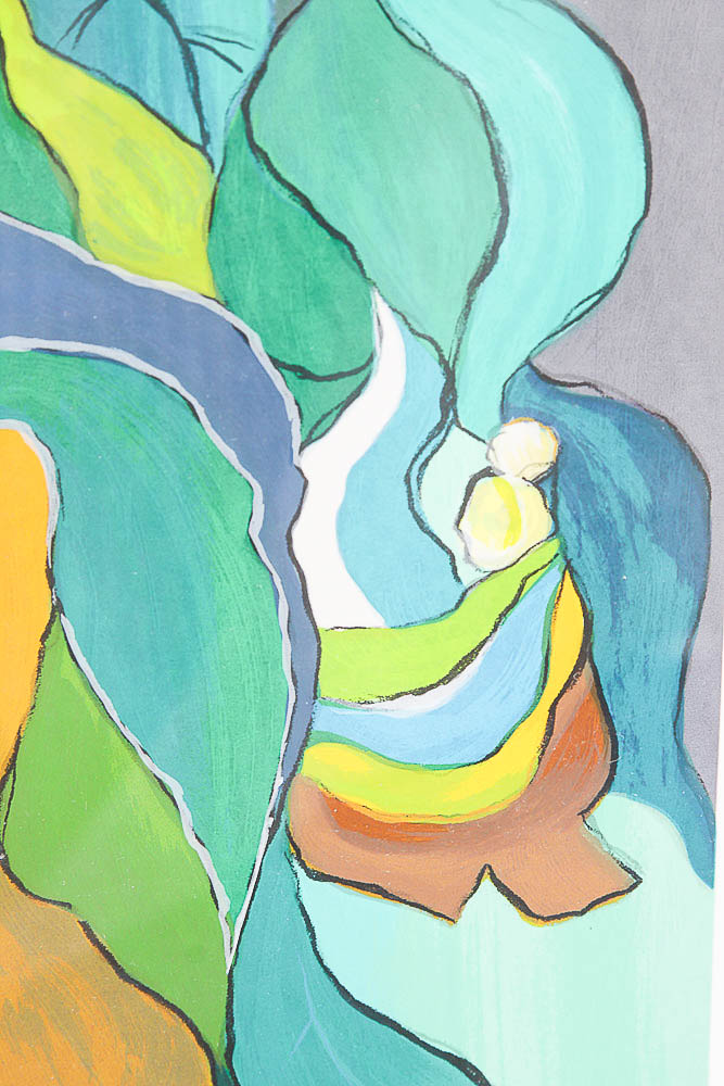 Serigraph by Itzchak Tarkay "Elaborate Surroundings"