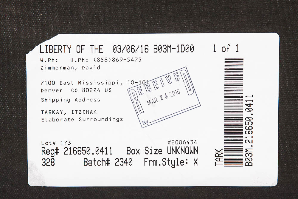 Serigraph by Itzchak Tarkay "Elaborate Surroundings"