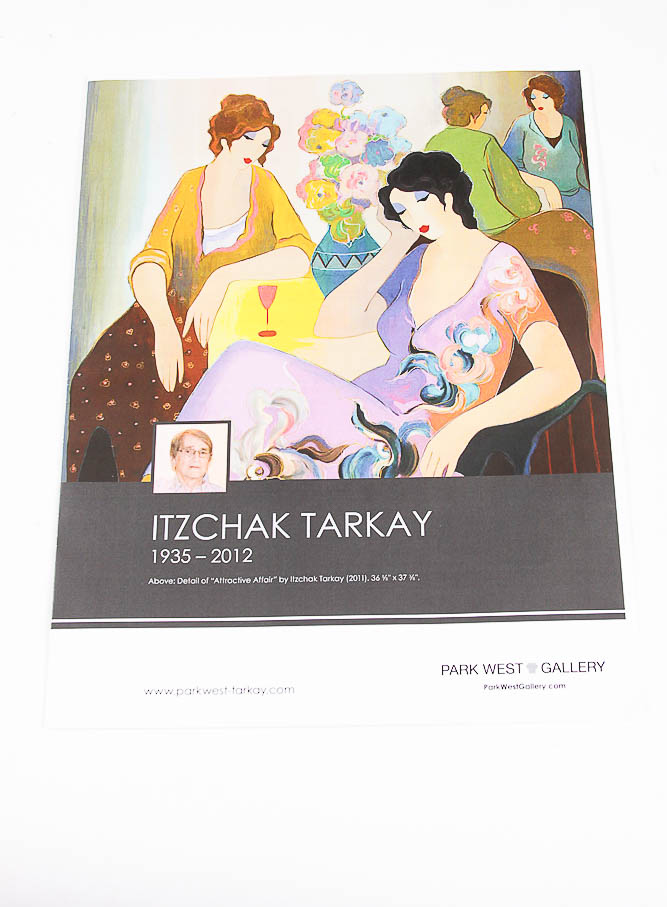Serigraph by Itzchak Tarkay "Elaborate Surroundings"