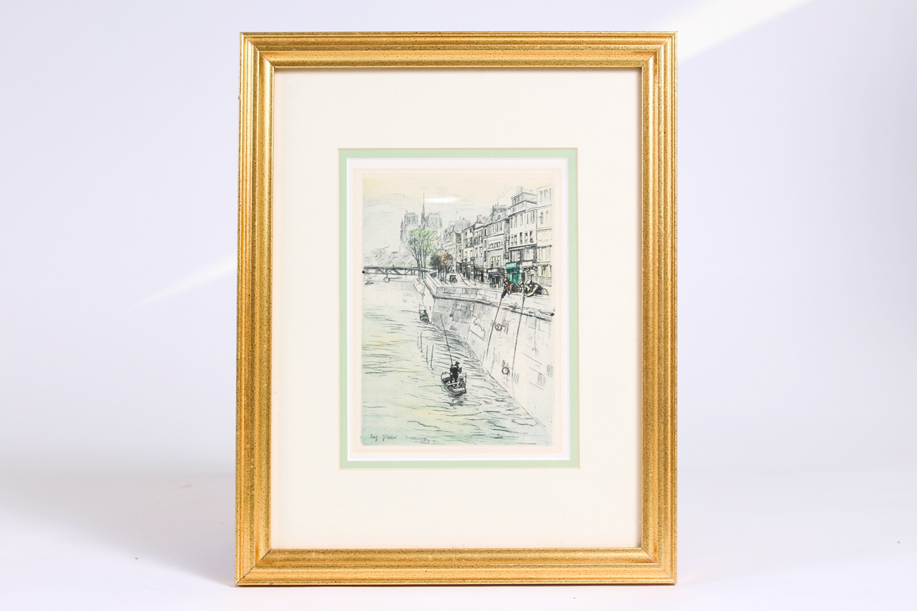 Framed Eugene Louis Veder Print