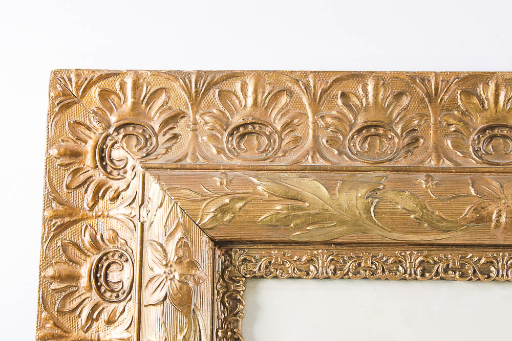 Chromolithograph Print after 1895 Drawing "A Winter Sunset in New England"