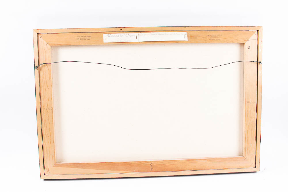 Reproduction Print After C.M. Russell's "Watching for Wagons"