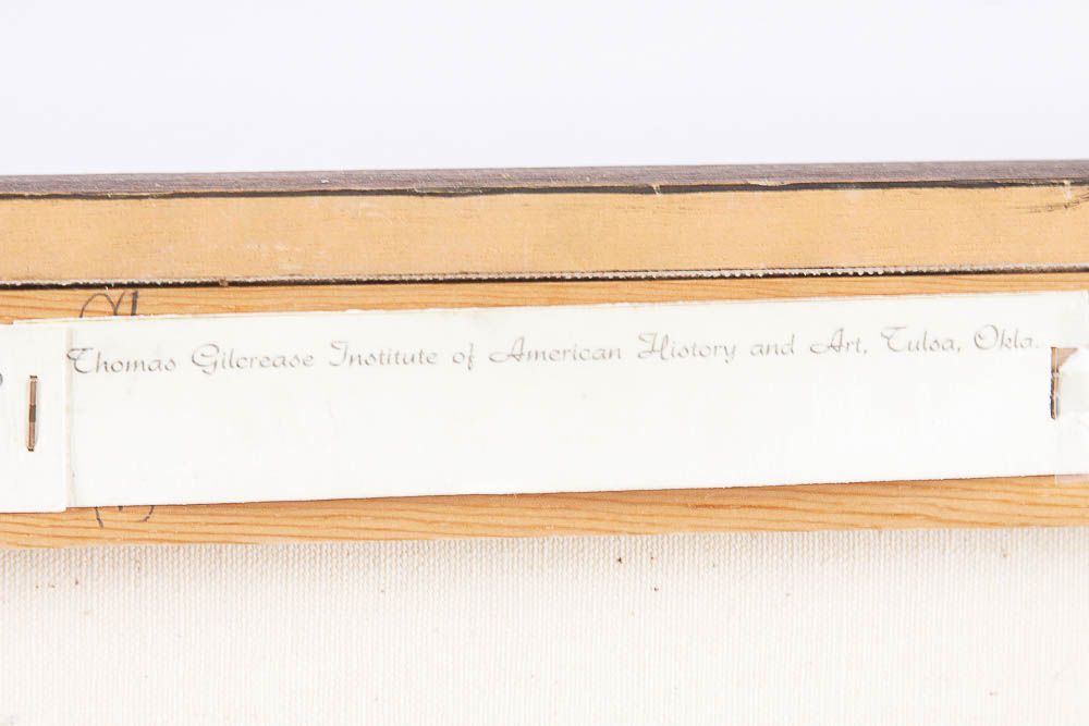 Reproduction Print After C.M. Russell's "Watching for Wagons"