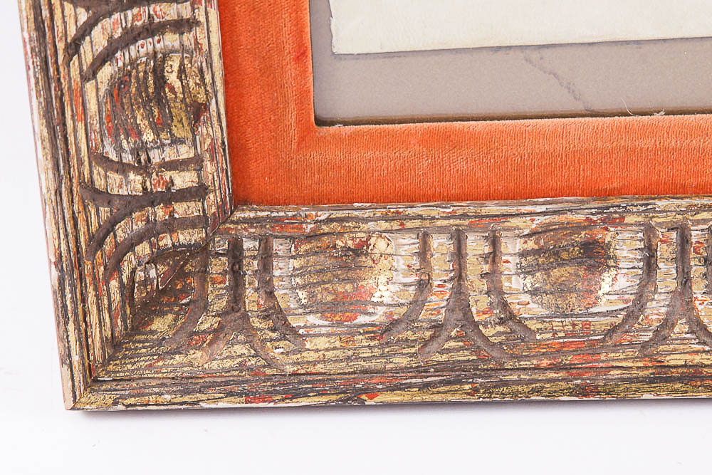 Antique Goatskin Parchment Hymnal Page with Latin Calligraphy