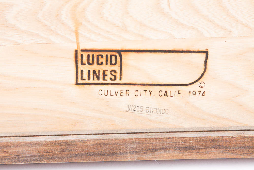 Print on Glass After Frederick Remington Engraving "Bucking Bronco"