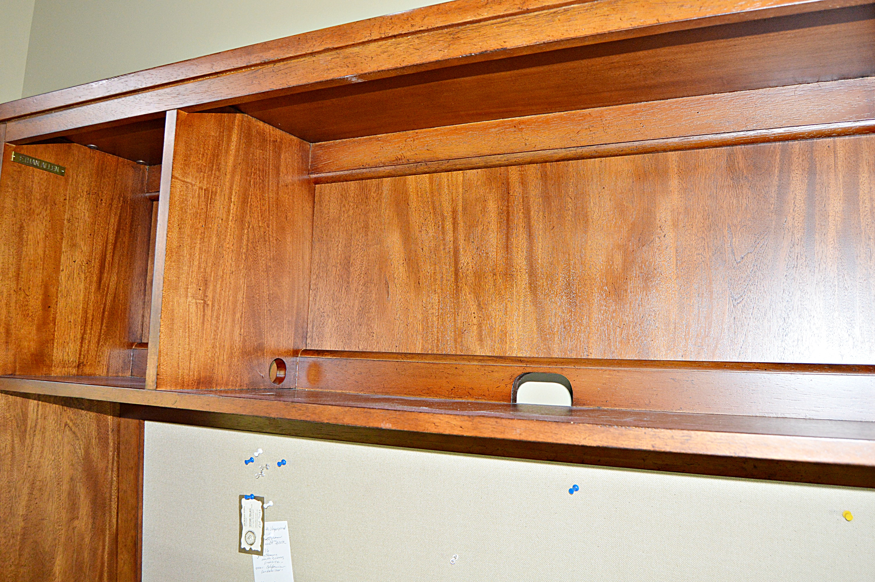 Ethan Allen Home Office and Leather Desk Chair