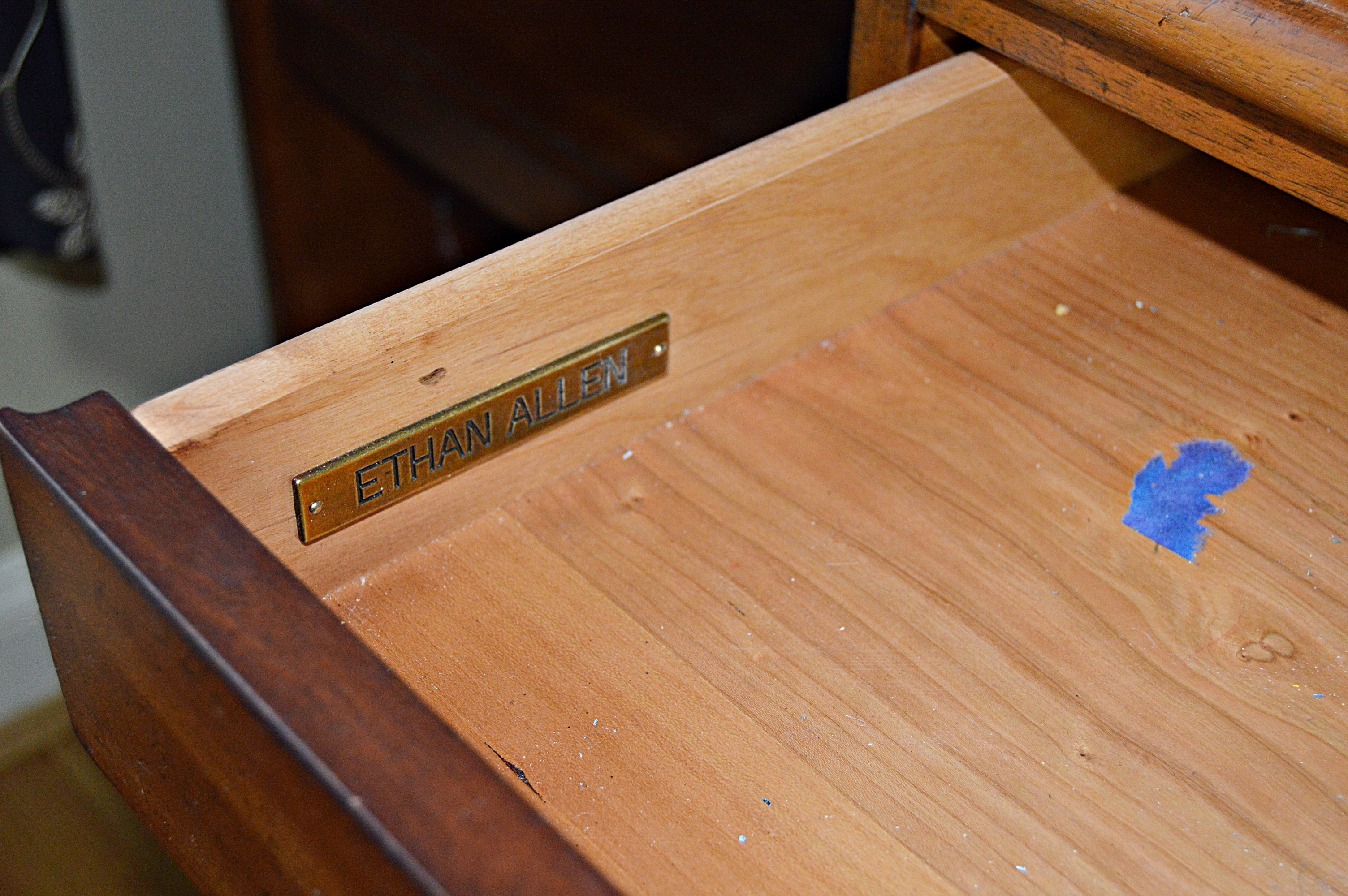 Ethan Allen Home Office and Leather Desk Chair