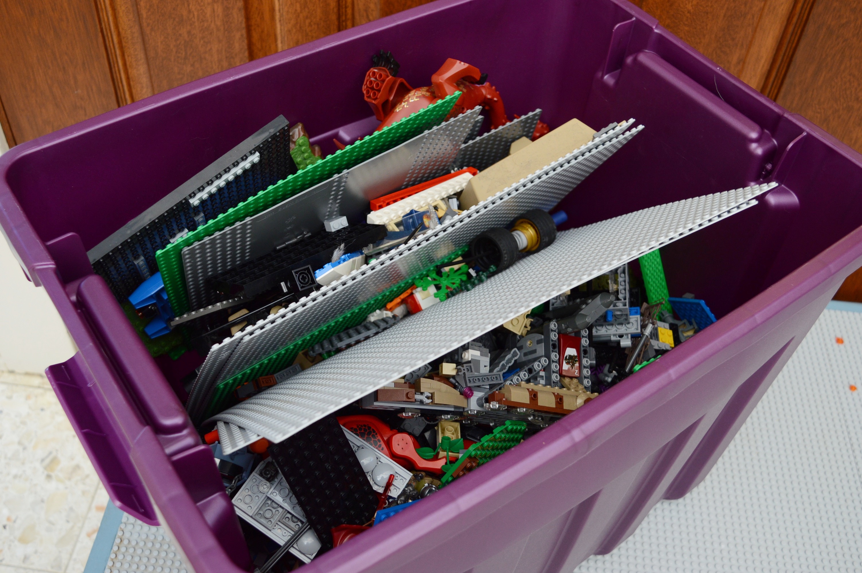 Extensive LEGO Collection with Building Table