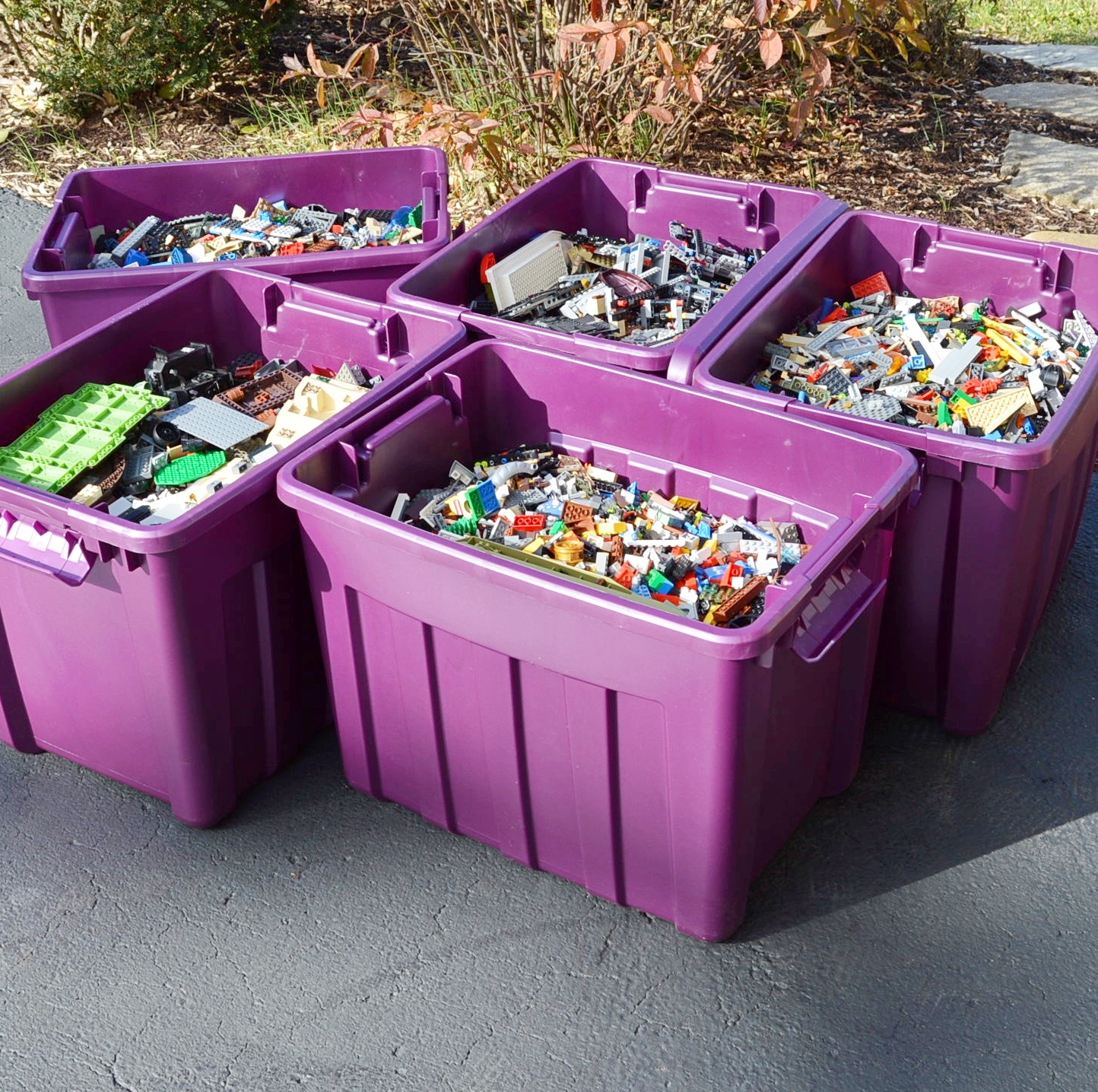 Extensive LEGO Collection with Building Table