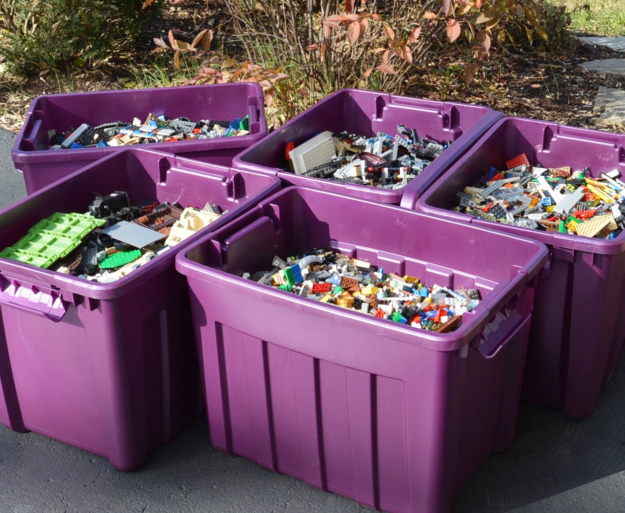 Extensive LEGO Collection with Building Table