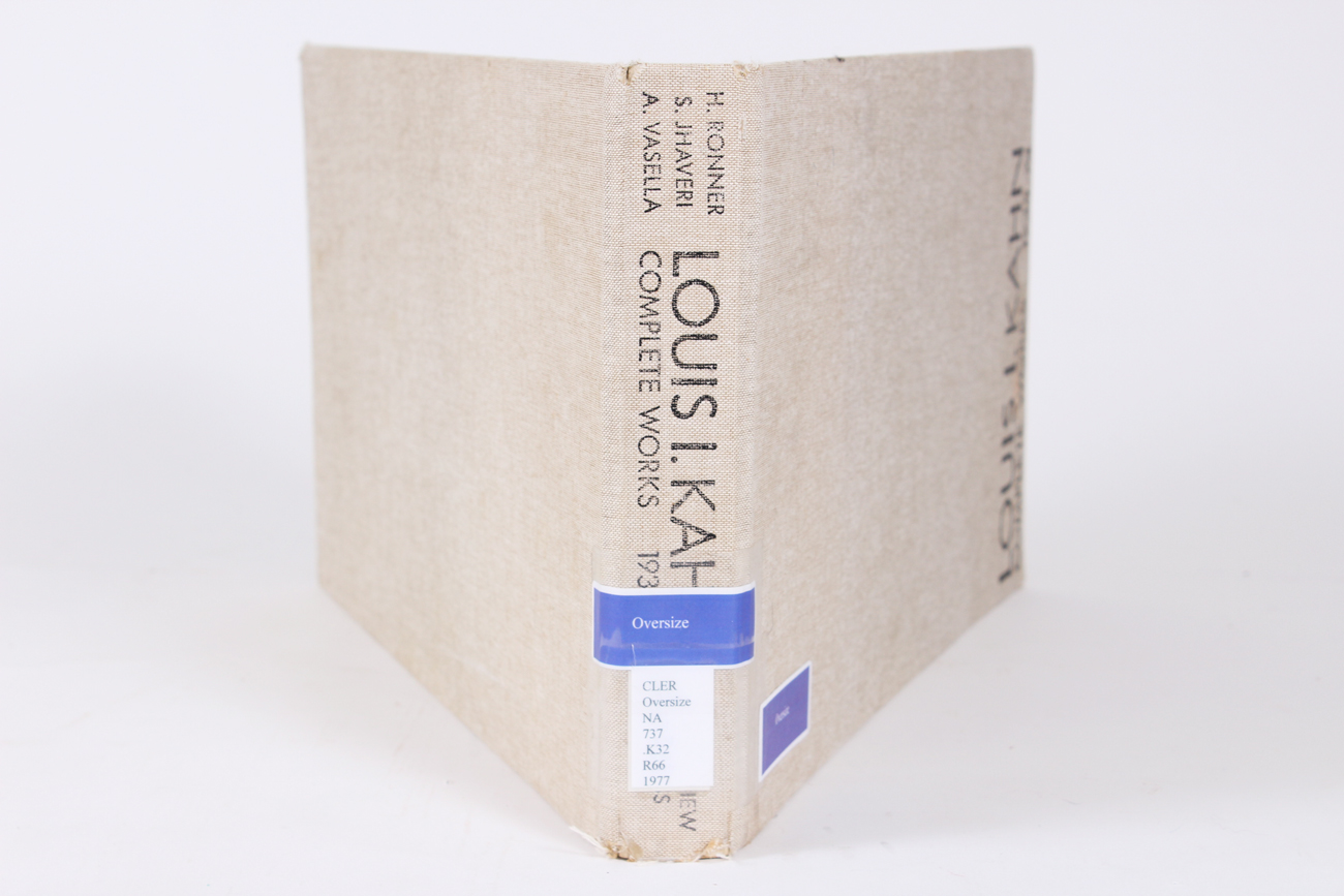 1977 "Louis I. Kahn, Complete Works 1935-1974"