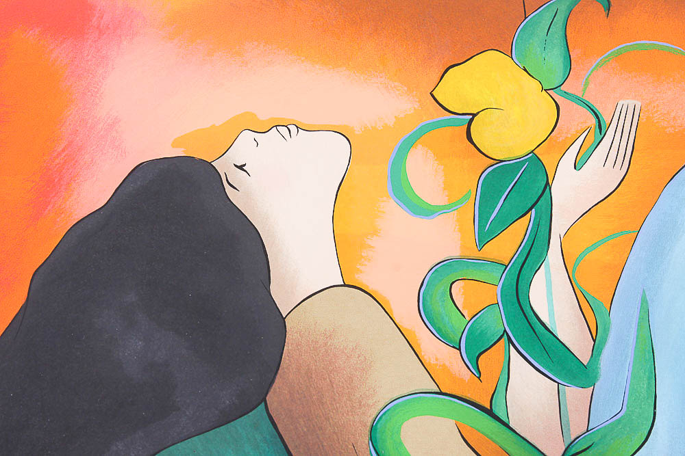 Serigraph by Linda Le Kinff "Recreation II"