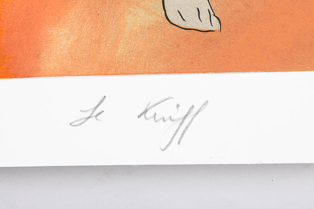 Serigraph by Linda Le Kinff "Recreation II"