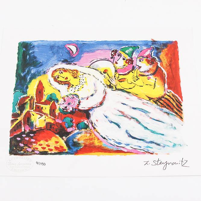 Seriolithograph by Zamy Steynovitz "Sweet Dreams"