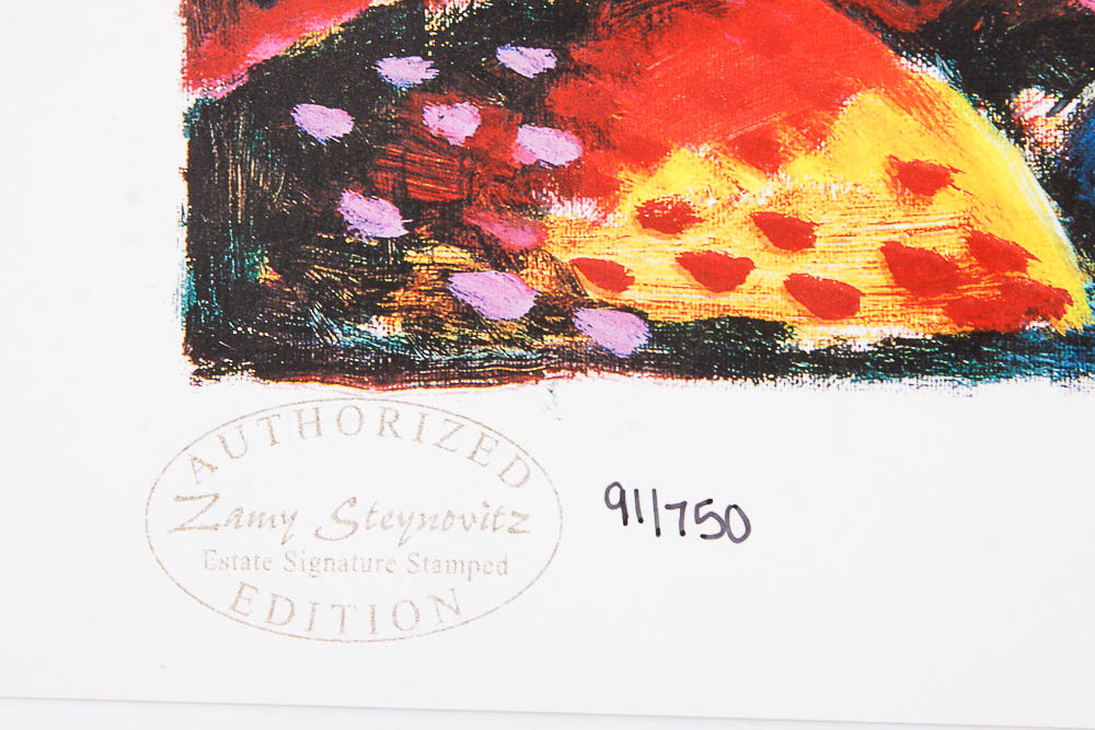 Seriolithograph by Zamy Steynovitz "Sweet Dreams"