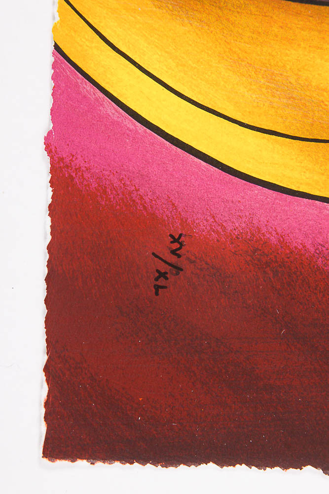 Signed 2011 Serigraph by Linda Le Kinff "Geraldin Violet"