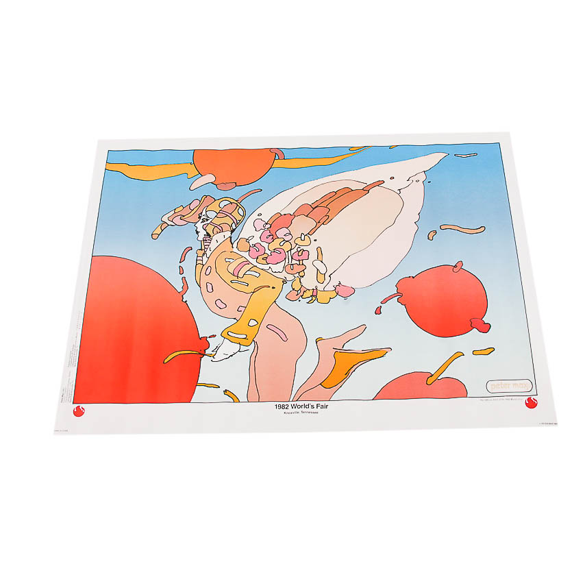 Pair of Peter Max Posters from 1982 World's Fair