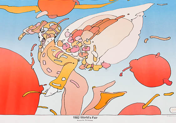 Pair of Peter Max Posters from 1982 World's Fair