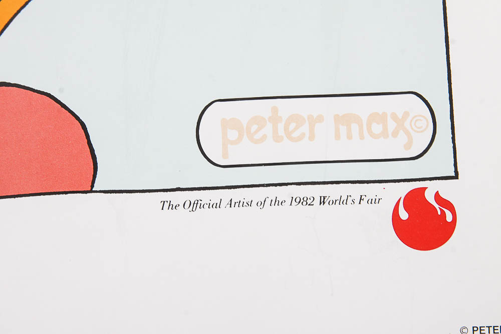 Pair of Peter Max Posters from 1982 World's Fair