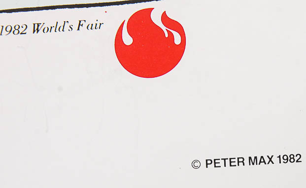 Pair of Peter Max Posters from 1982 World's Fair