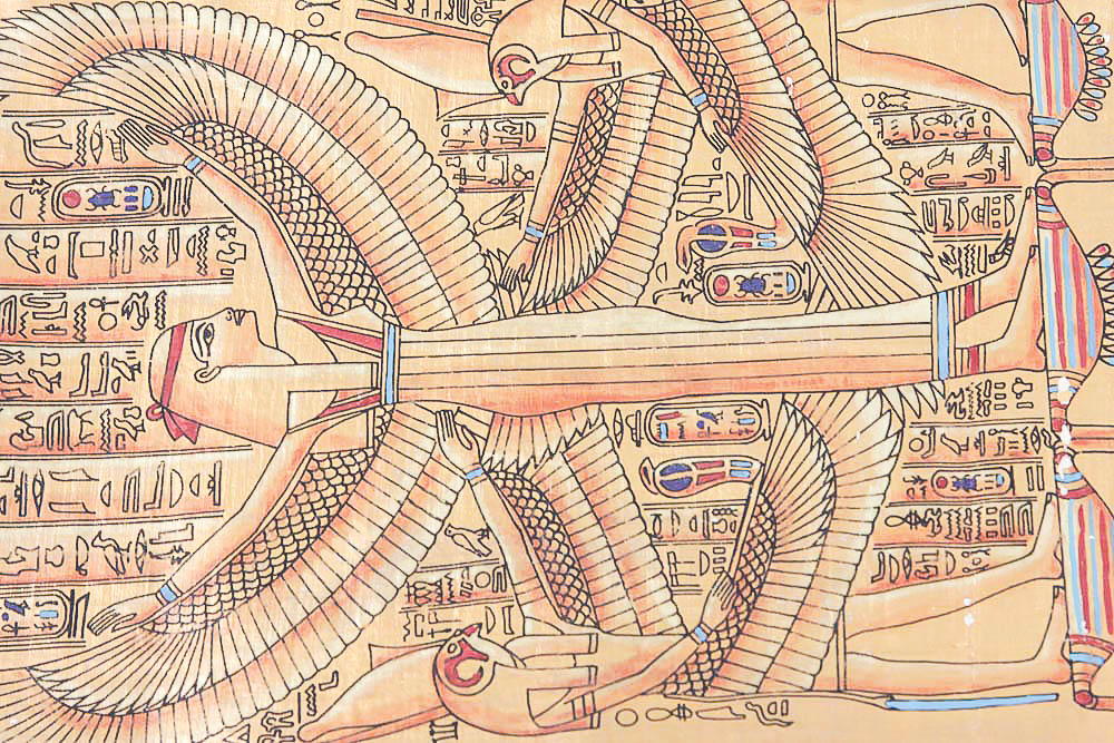 Egyptian Painting on Papyrus