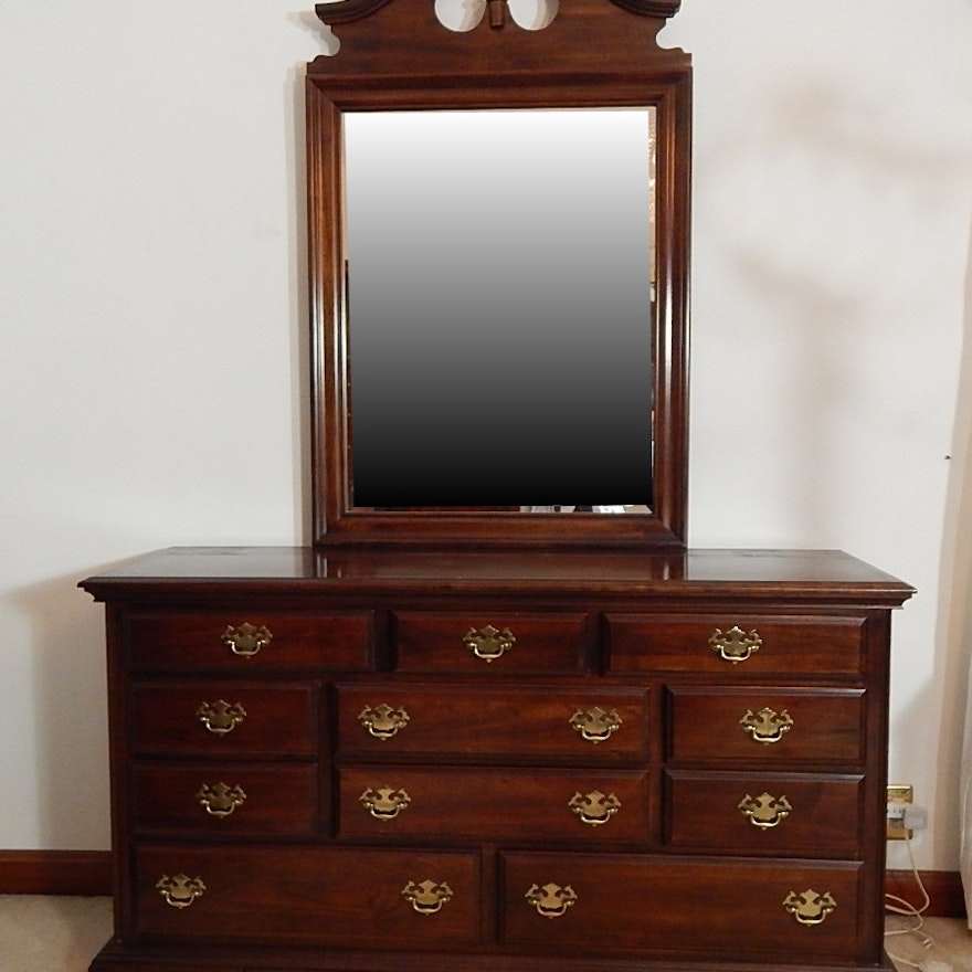 Kincaid Solid Cherry Dresser with Mirror