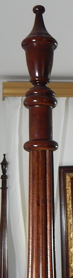 Queen Size Cherry Poster Bed by Cochran with Bed Stairs