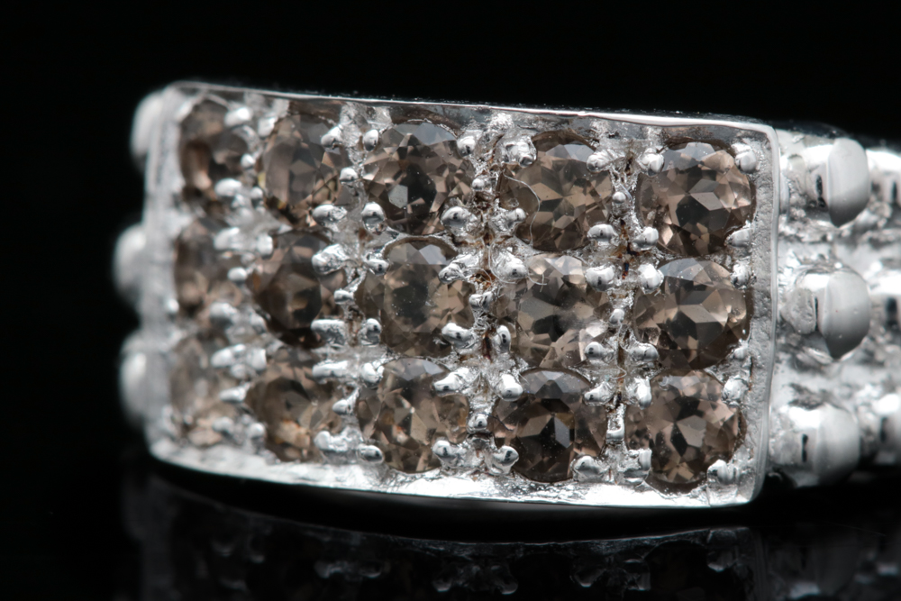 Sterling Silver and Smoky Quartz Ring