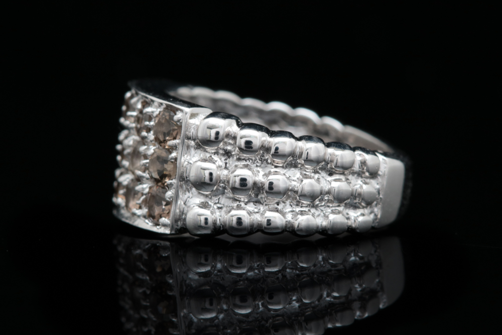 Sterling Silver and Smoky Quartz Ring