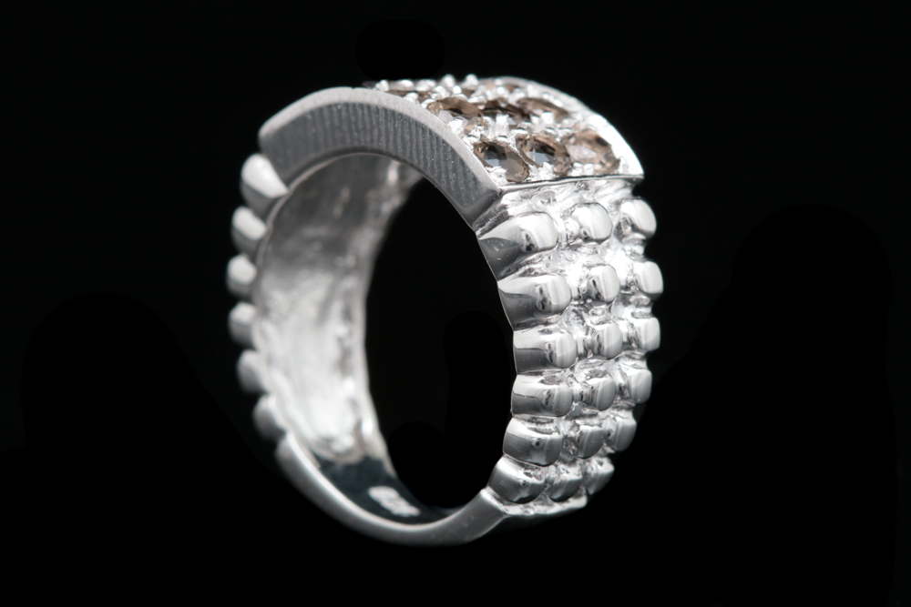 Sterling Silver and Smoky Quartz Ring