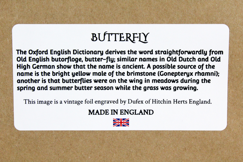 Dufex Reproduction Print on Embossed Foil "Butterfly"