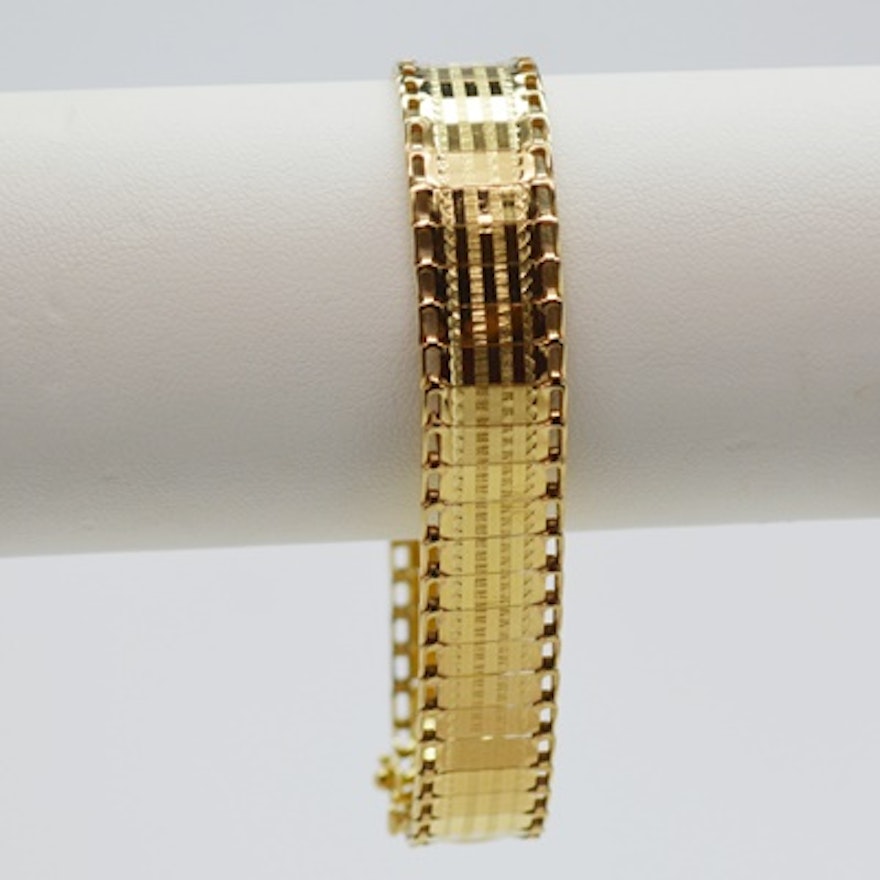 14K Yellow Gold Link Bracelet